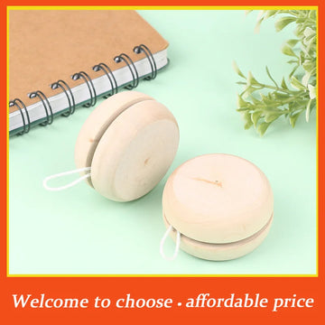 Yo-Yo Creative Yo Yo Toys For Child Gift Wooden Yoyo Toy New toy Color Mini Round DIY Baby Yoyo Ball Hand-Made Crafts Log Toys
