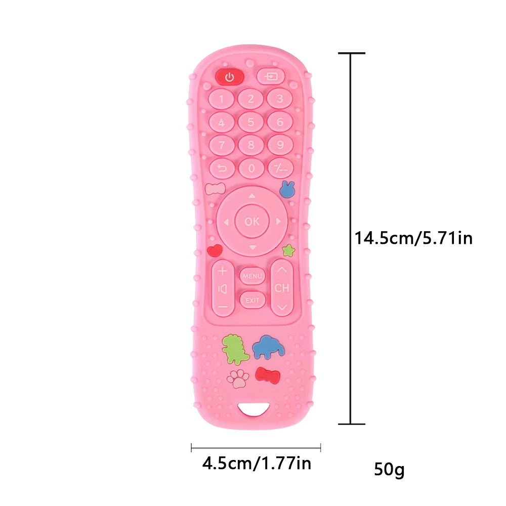 Teether Remote Control Children's Silicone Toys Montessori Philosophy Sensory Boys Girls Gift