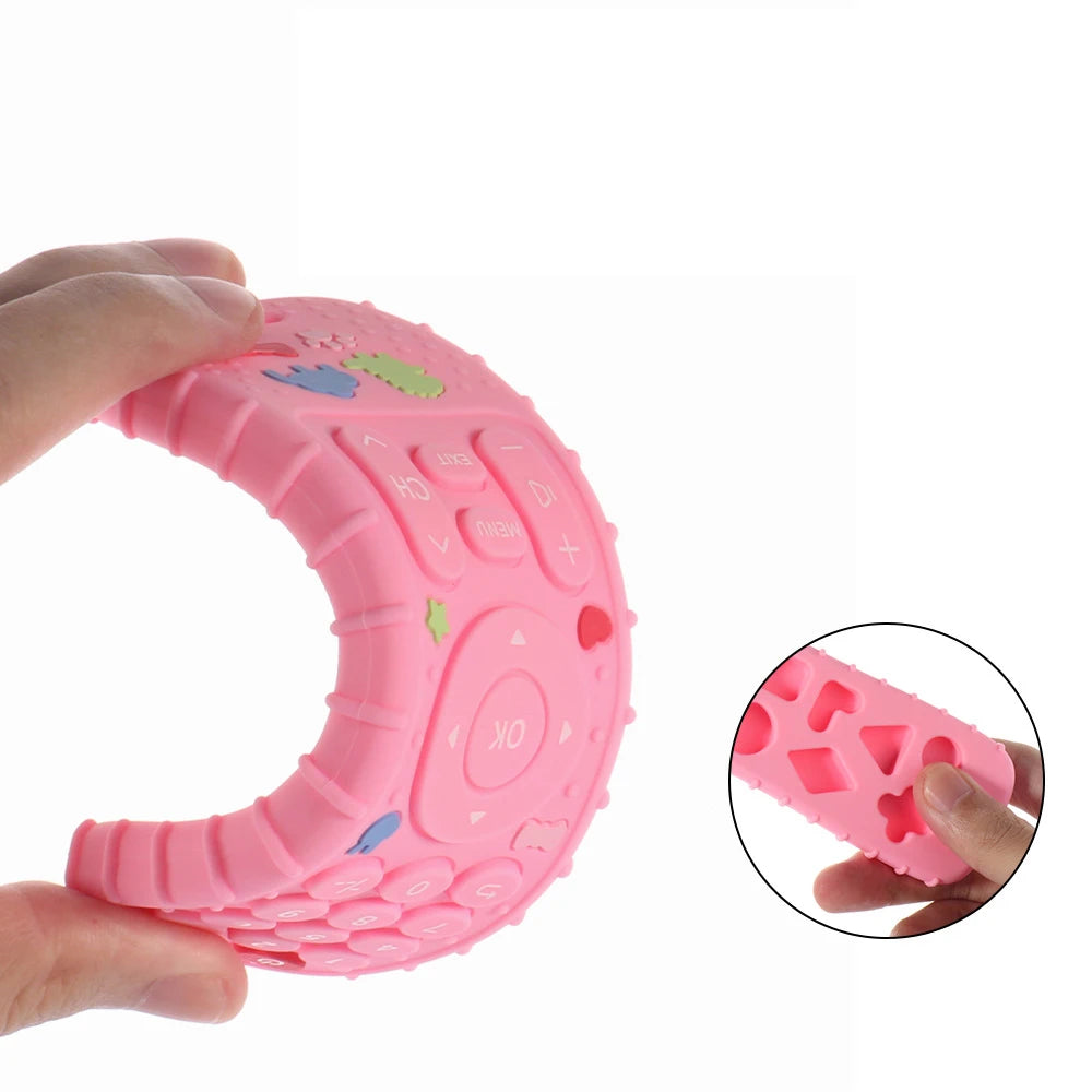 Teether Remote Control Children's Silicone Toys Montessori Philosophy Sensory Boys Girls Gift