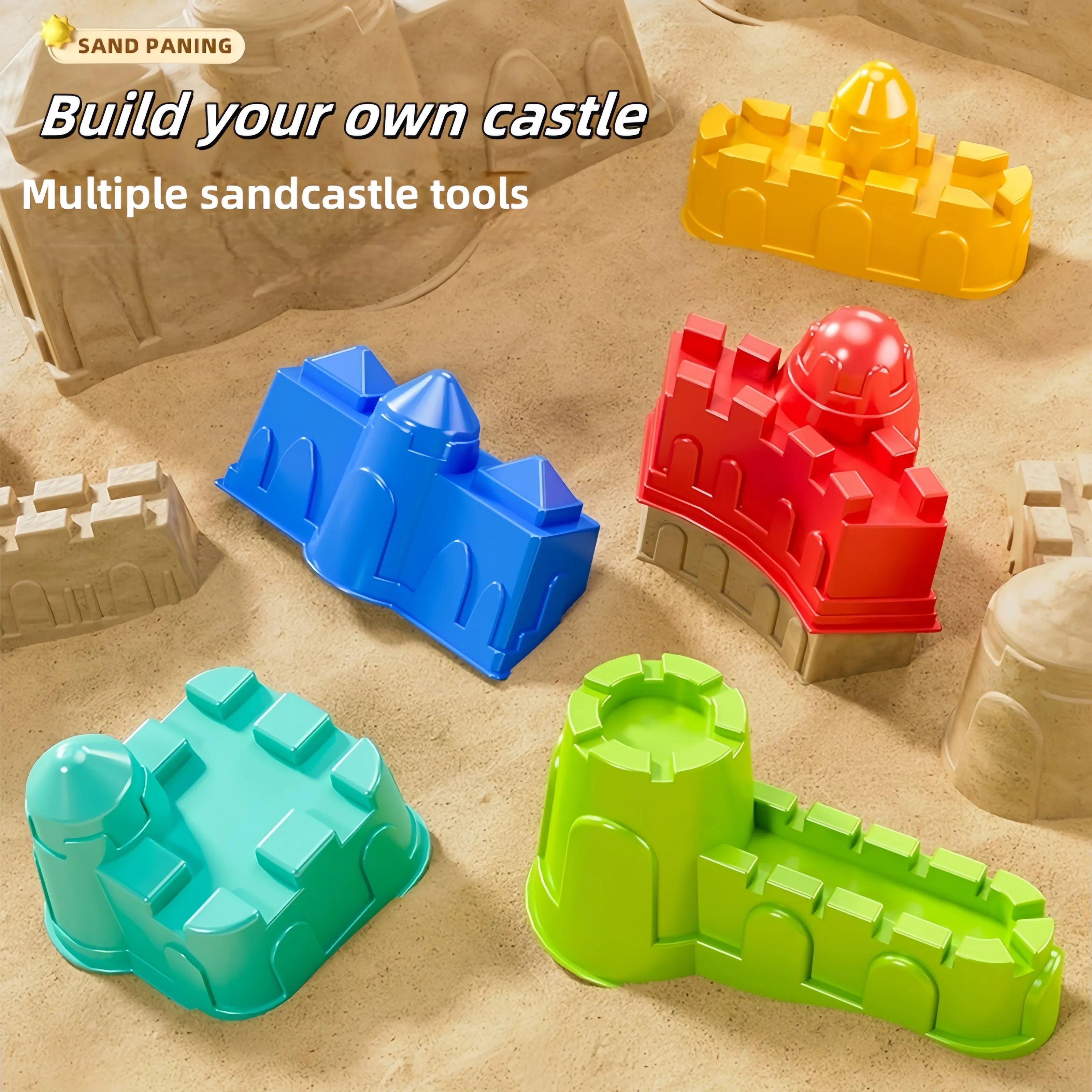 Children's Beach Toy Set Suitable for Boys and Girls to Play Outdoors with Sand, Summer Gardening, Digging Toys, Gifts