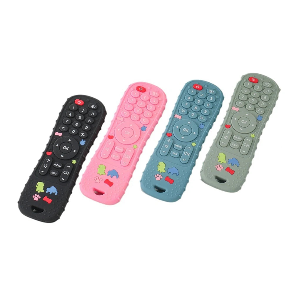 Teether Remote Control Children's Silicone Toys Montessori Philosophy Sensory Boys Girls Gift