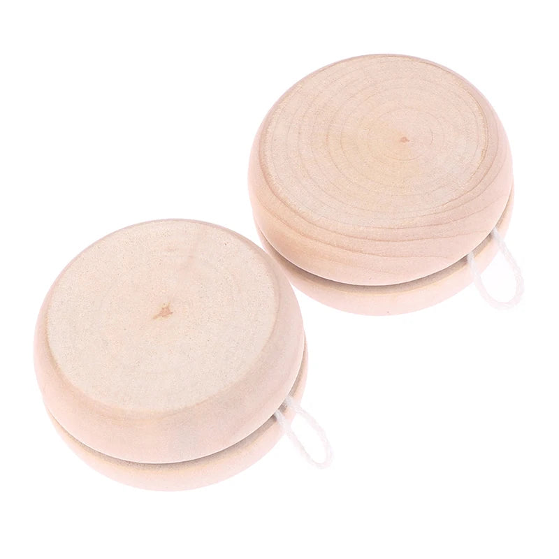 Yo-Yo Creative Yo Yo Toys For Child Gift Wooden Yoyo Toy New toy Color Mini Round DIY Baby Yoyo Ball Hand-Made Crafts Log Toys