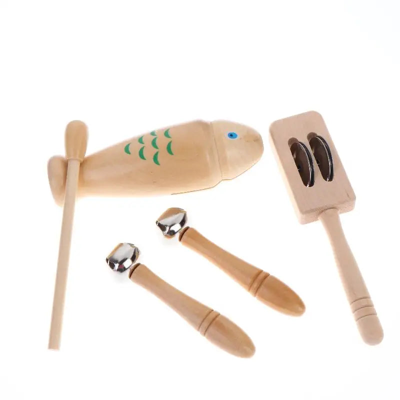 Musical Instruments Toys For Toddler Baby Wooden Percussion Instruments Toy Hand Held Preschool Educational Music Toy