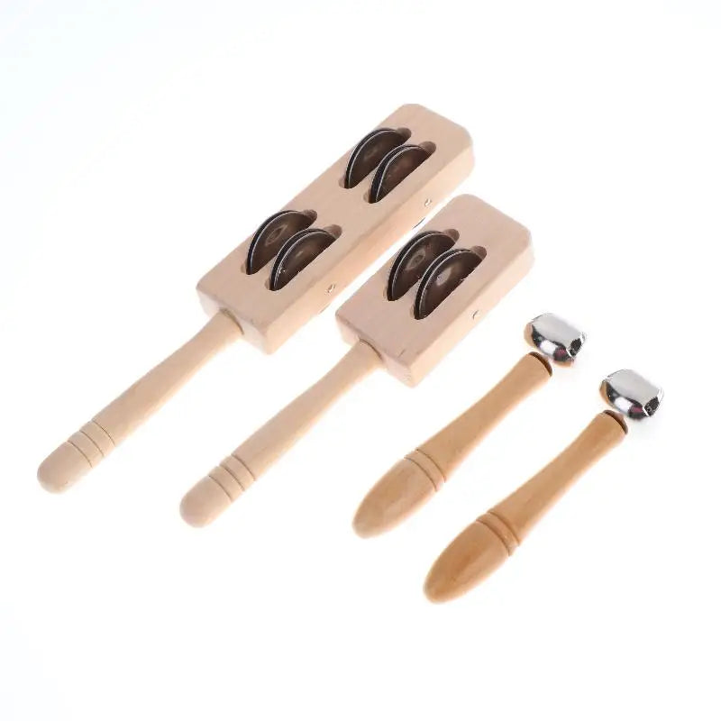 Musical Instruments Toys For Toddler Baby Wooden Percussion Instruments Toy Hand Held Preschool Educational Music Toy