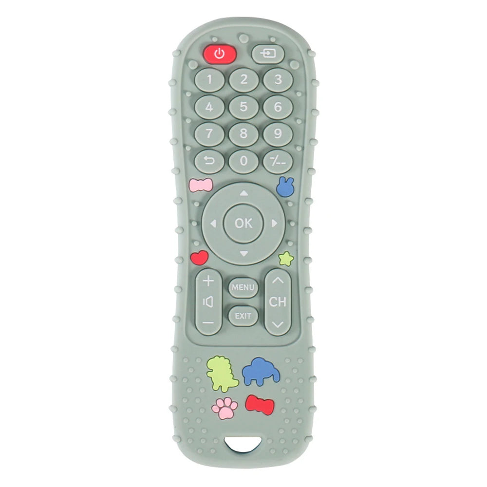 Teether Remote Control Children's Silicone Toys Montessori Philosophy Sensory Boys Girls Gift
